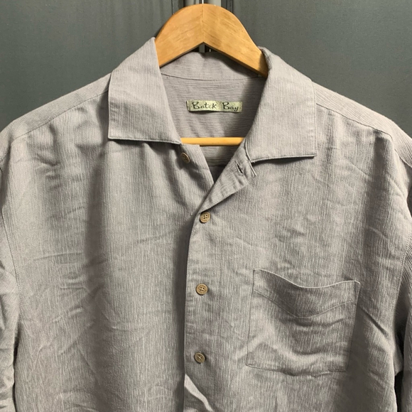 Men's Batik Bay Shirt, Size M, Light gray - Picture 2 of 6